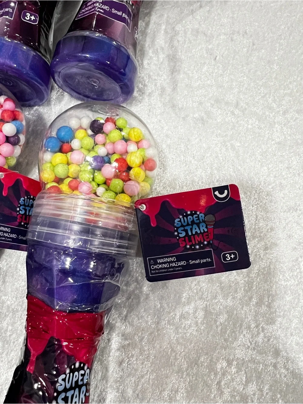 Lot of 6 Super Star Slime Microphone Toy Party Favor Kids Age 3+